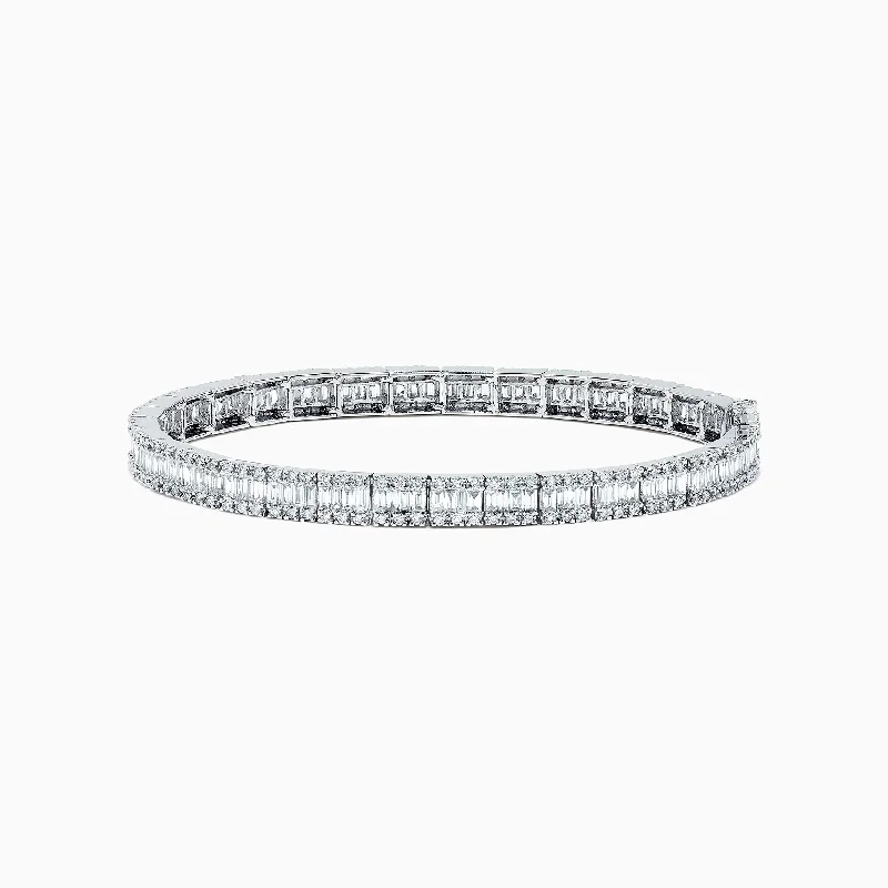 Classique 14K White Gold Diamond Tennis Bracelet 2.56 TCW