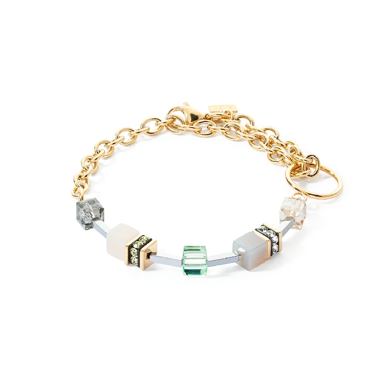 GeoCUBE® Iconic Boho bracelet gold-multicolour