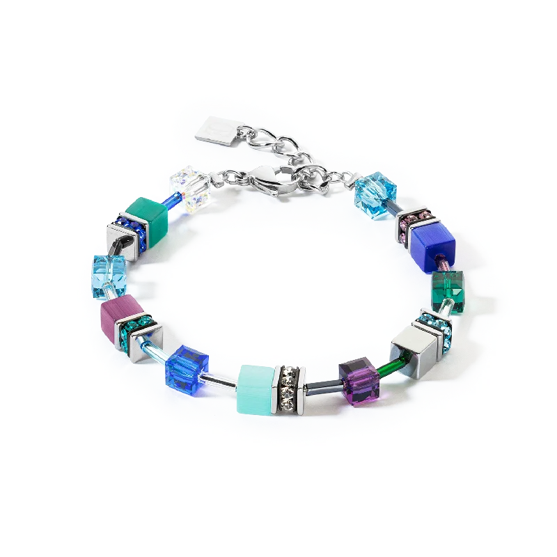 GeoCUBE® Iconic bracelet turquoise lilac