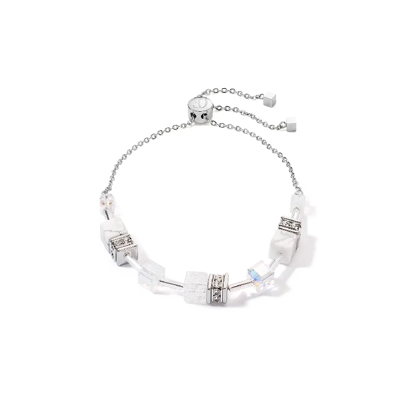 GeoCUBE® Iconic Nature Chain bracelet white