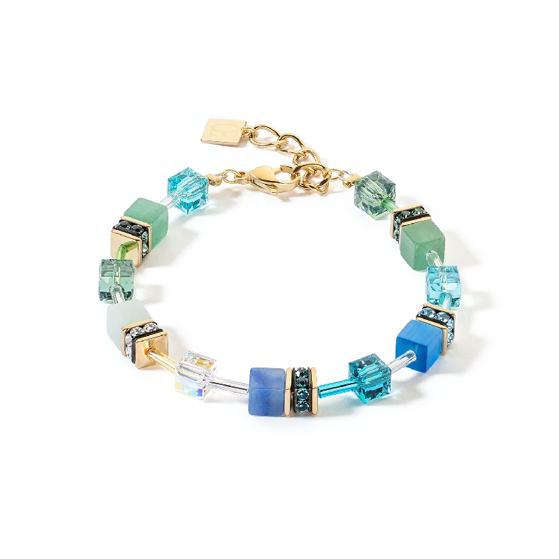 GeoCUBE® Iconic Precious bracelet green-turquoise