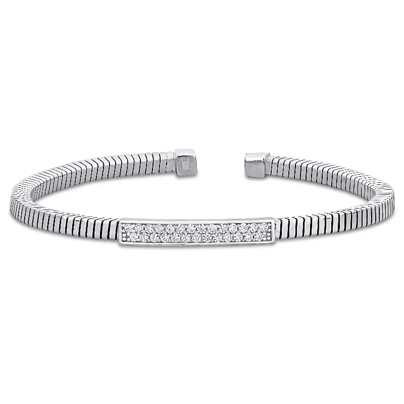 Miadora Bangle Bracelet in Sterling Silver