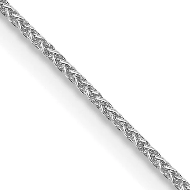 10KT White Gold 20-inch 0.8MM Spiga Link Chain