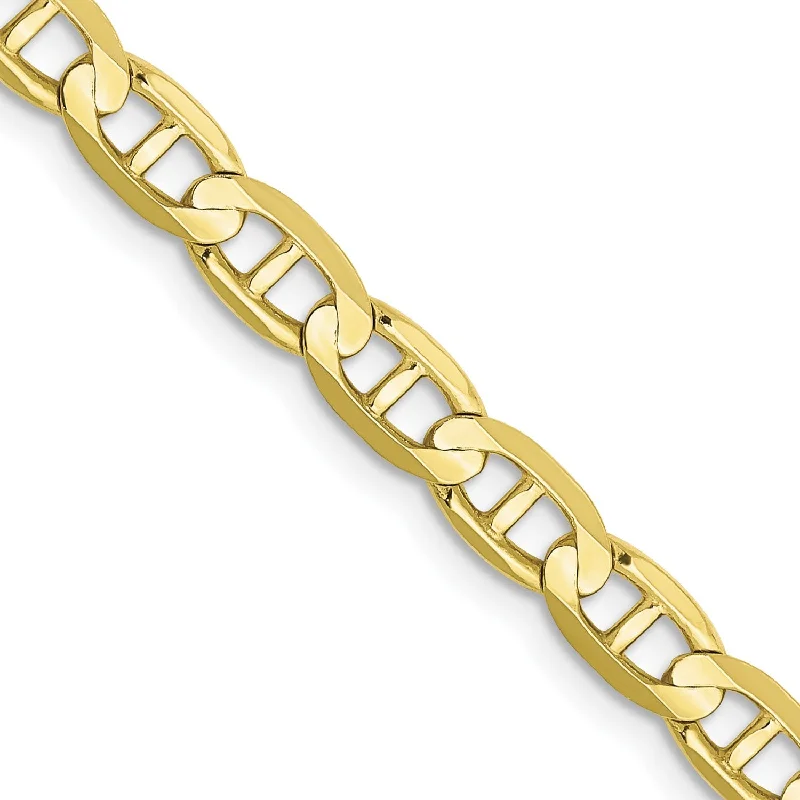 10KT Yellow Gold 24-inch 4.5MM Anchor Link Chain