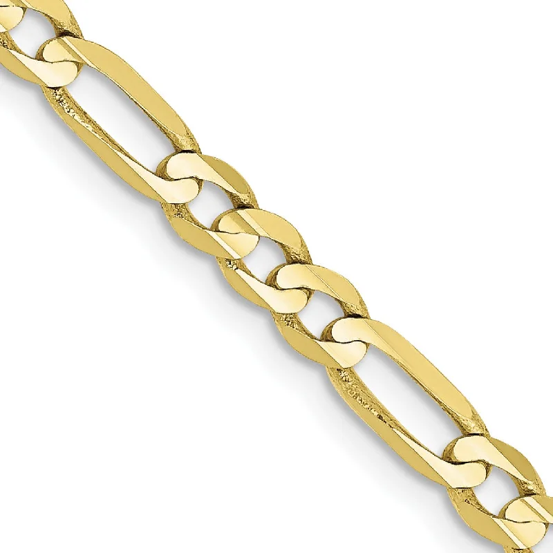 10KT Yellow Gold 26-inch 4MM Figaro Chain