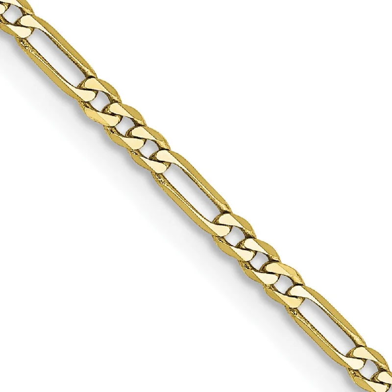 10KT Yellow Gold 30-inch 1.75MM Lobster Clasp Figaro Chain