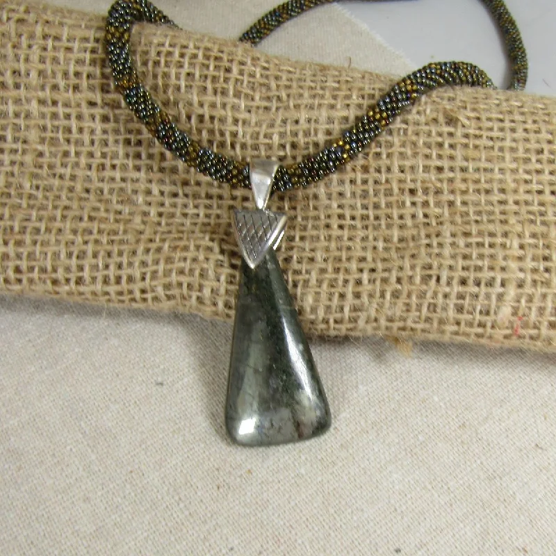 Unique Chalcopyrite Gemstone Pendant Necklace