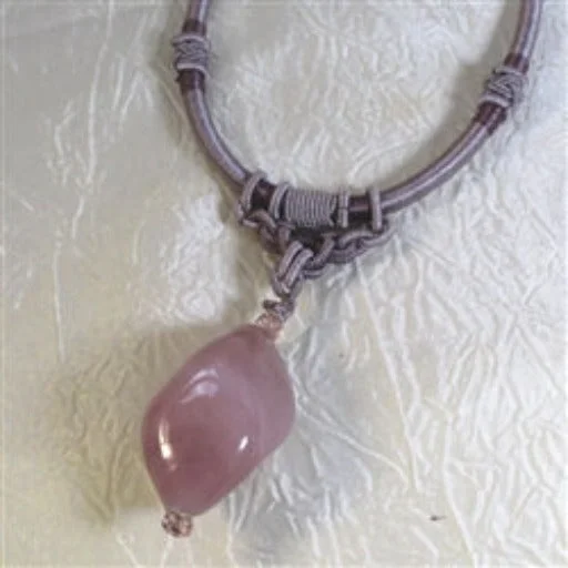 Lavender Handmade Artisan Pendant Necklace