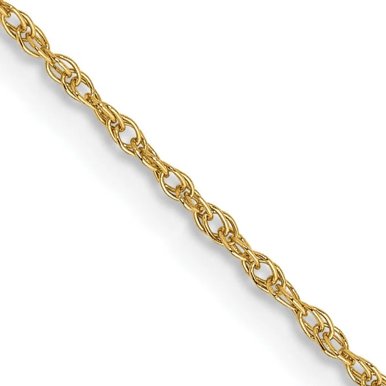 14KT Yellow Gold 16-inch 0.8MM Rope Pendant Chain