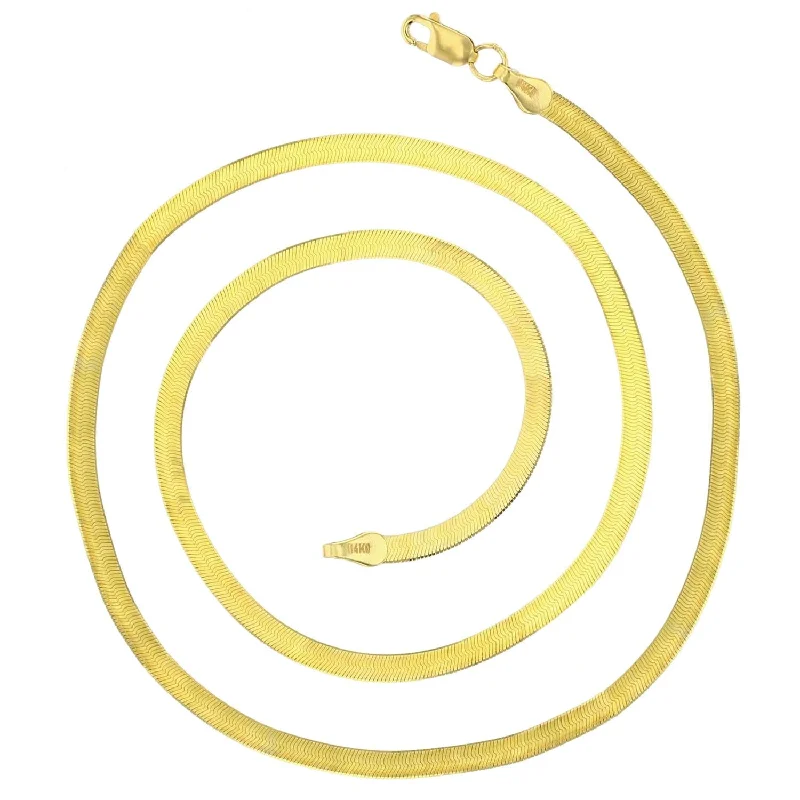 14KT Yellow Gold 18-inch 2.8MM Herringbone Chain