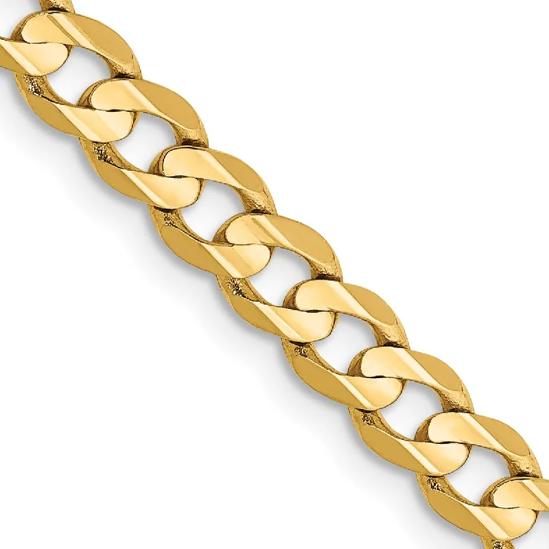 14KT Yellow Gold 20-inch 4.5MM Lobster Clasp Curb Chain