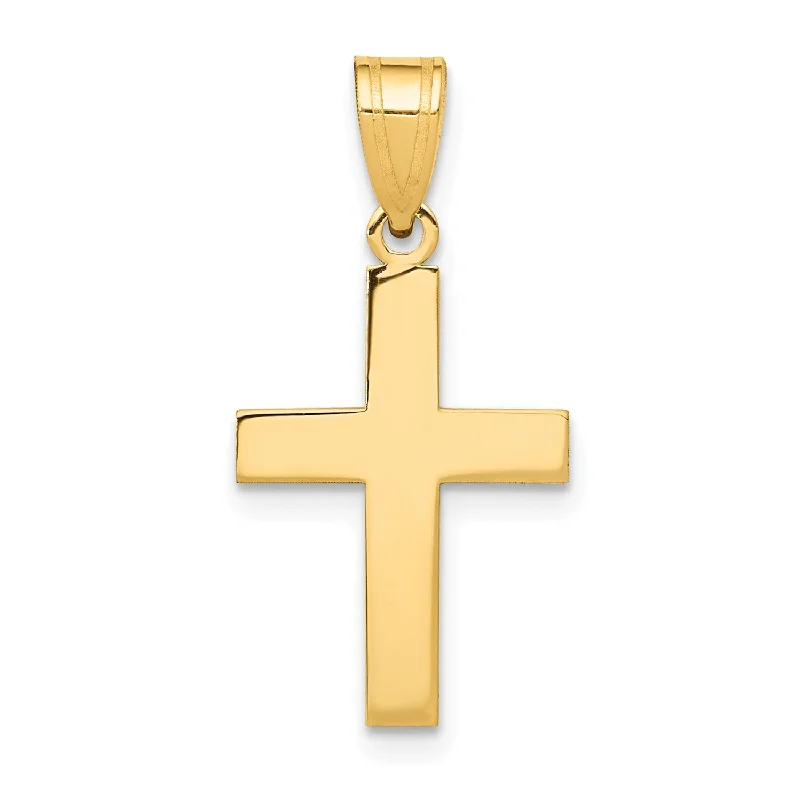 14KT Yellow Gold 22X12MM Cross Pendant-Chain Not Included