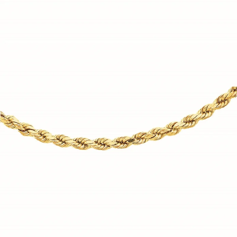 14KT Yellow Gold 24-inch 2.15MM Diamond-cut Chain