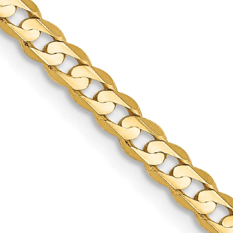 14KT Yellow Gold 26-inch 3MM Curb Chain