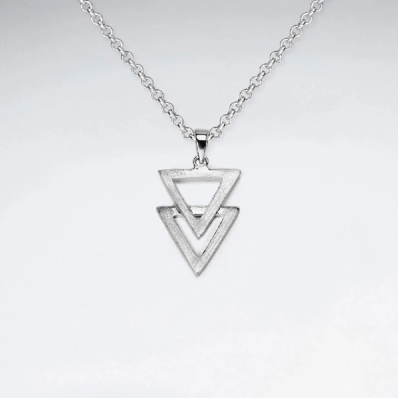 The Triangles Sterling Silver Pendant