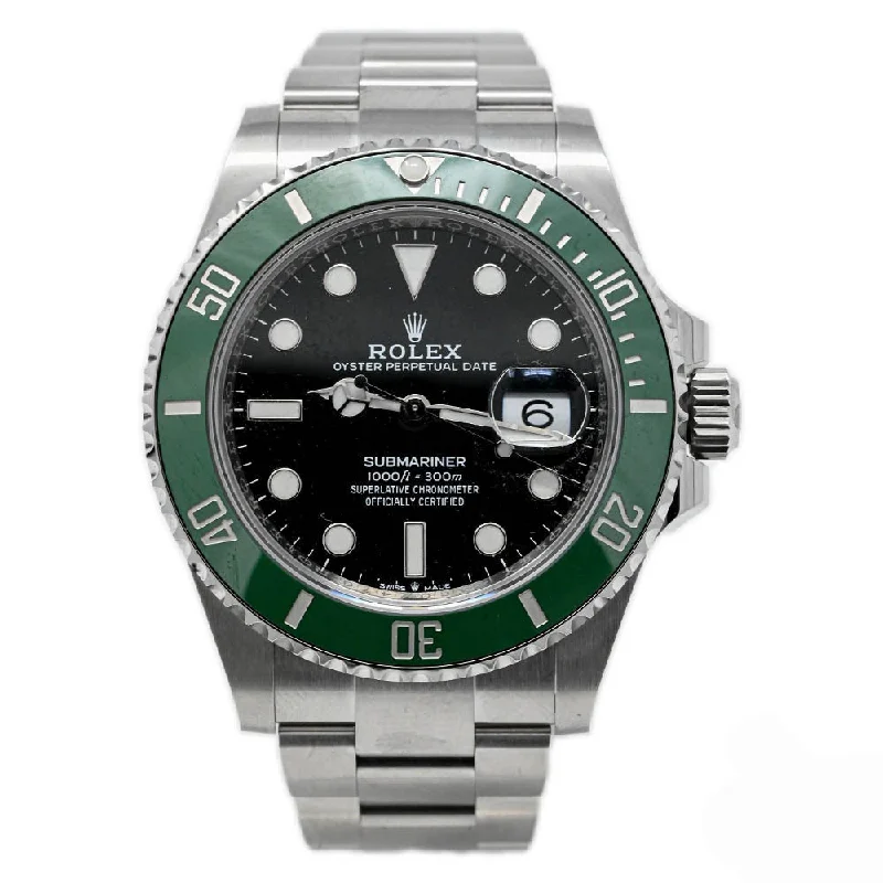 Rolex Submariner "Starbucks" Stainless Steel 41mm Black Dot Dial Watch Reference#: 126610LV