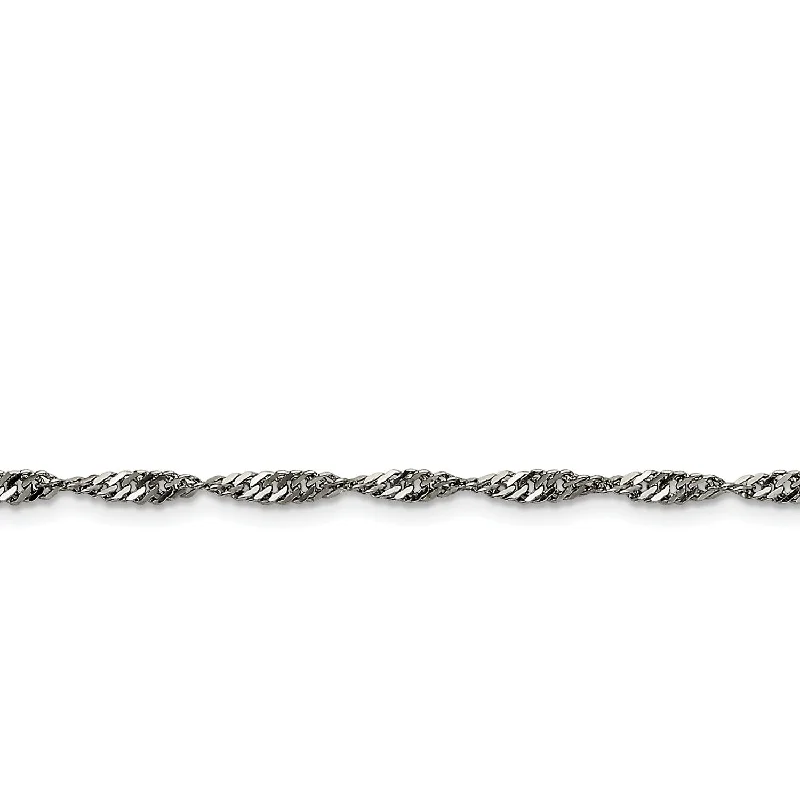 Stainless Steel 3.0mm 24in Singapore Chain