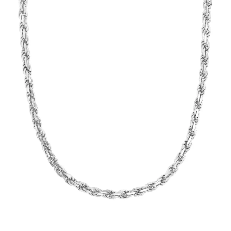 Sterling Silver 18-inch 3.9MM Rope Chain