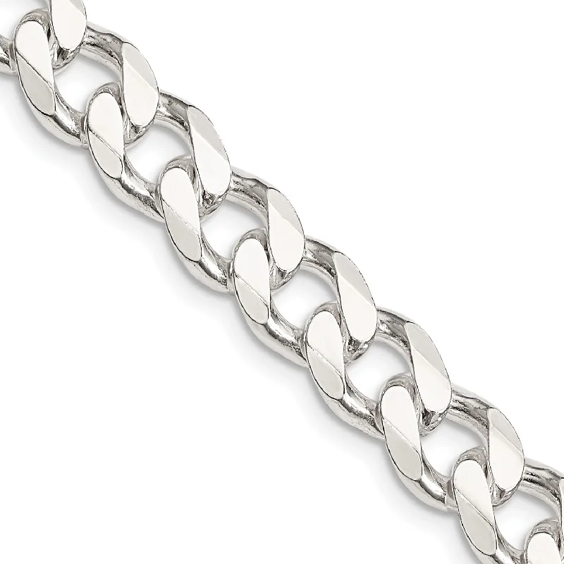 Sterling Silver 28-inch 9MM Curb Chain