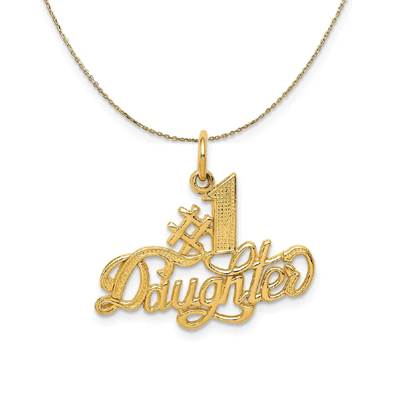 14k Yellow Gold #1 Daughter Necklace