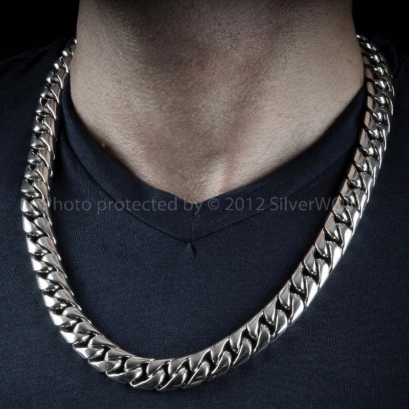 15mm Cuban Link Necklace Chain