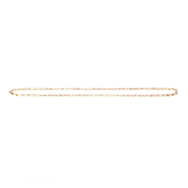 Cylinder Chain - 18 Karat Amber Hue Gold Chain - Red Gold®