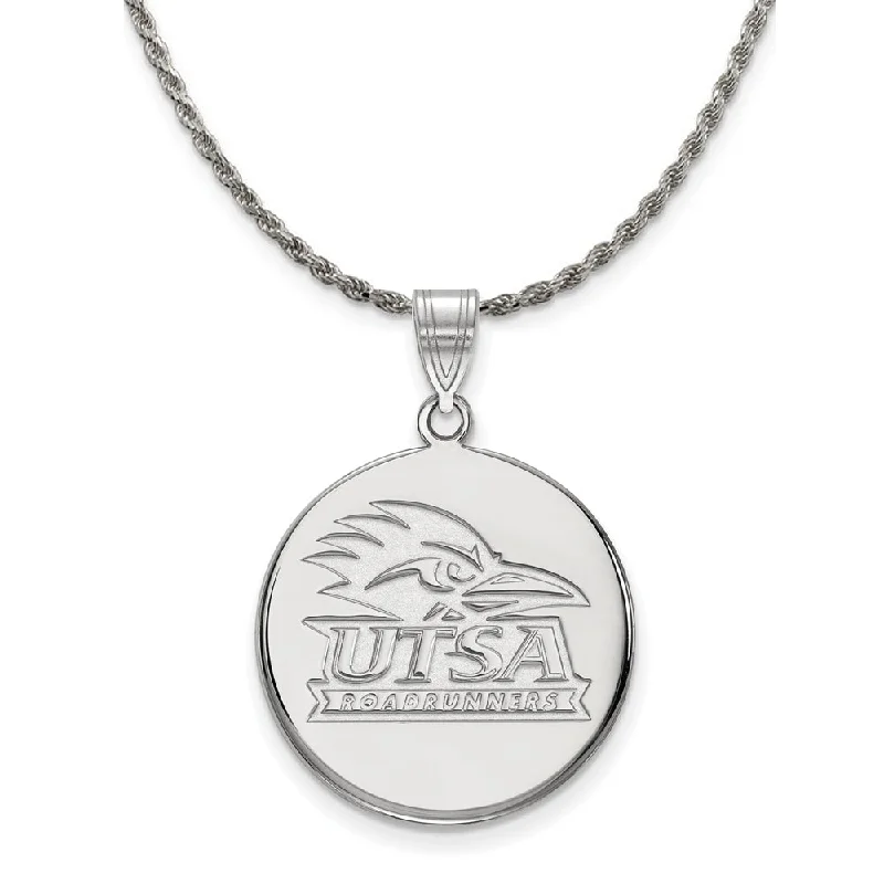 Sterling Silver U. of Texas at San Antonio Large Necklace