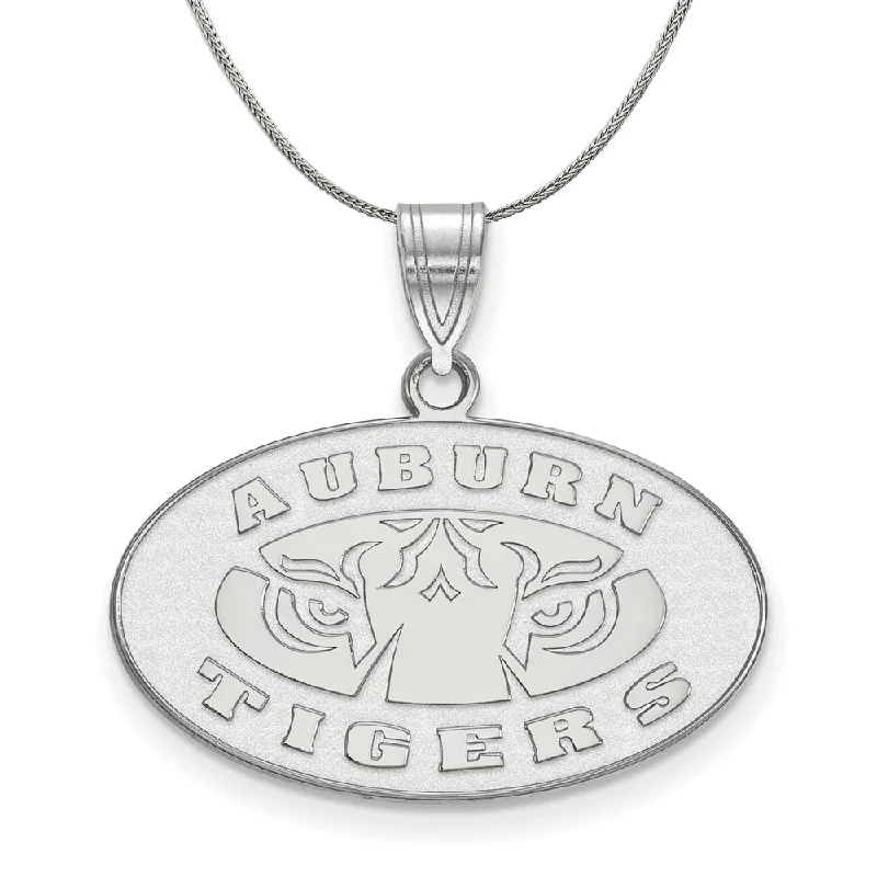 Sterling Silver Auburn U. Medium Pendant Necklace