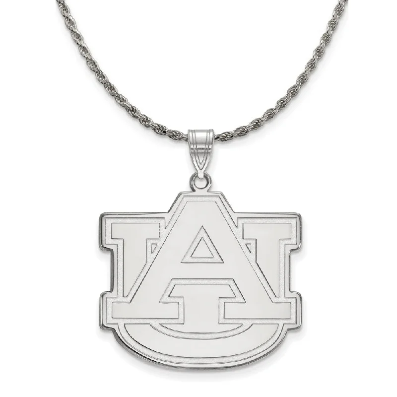 Sterling Silver Auburn U XL Pendant Necklace