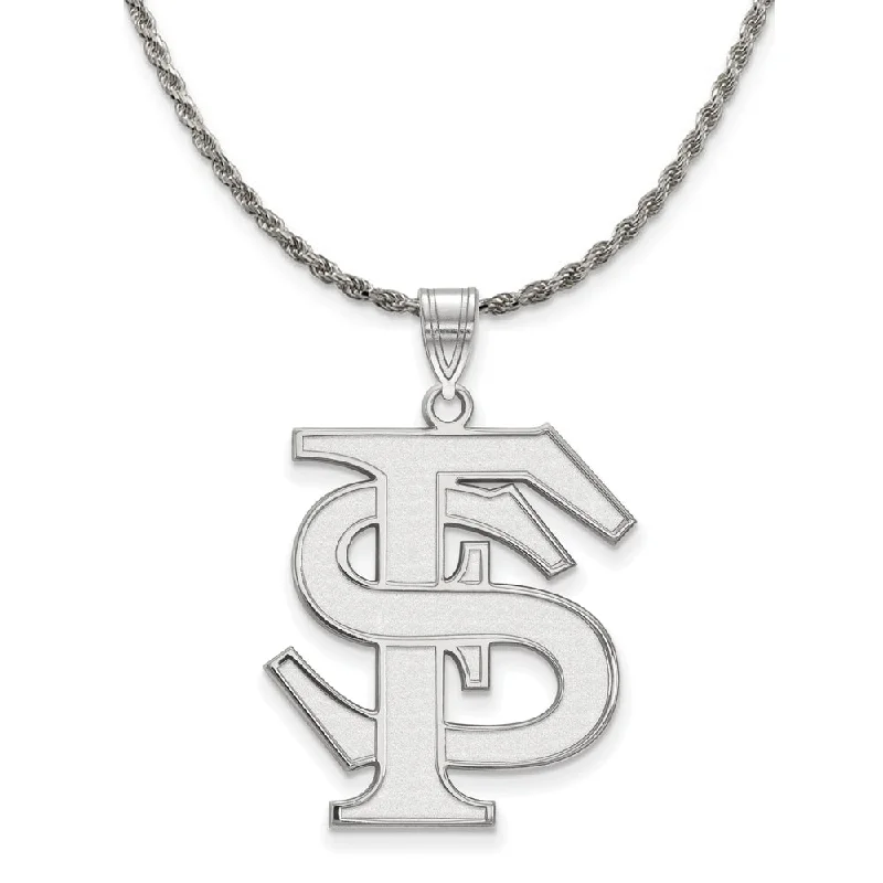 Sterling Silver Florida State XL Pendant Necklace