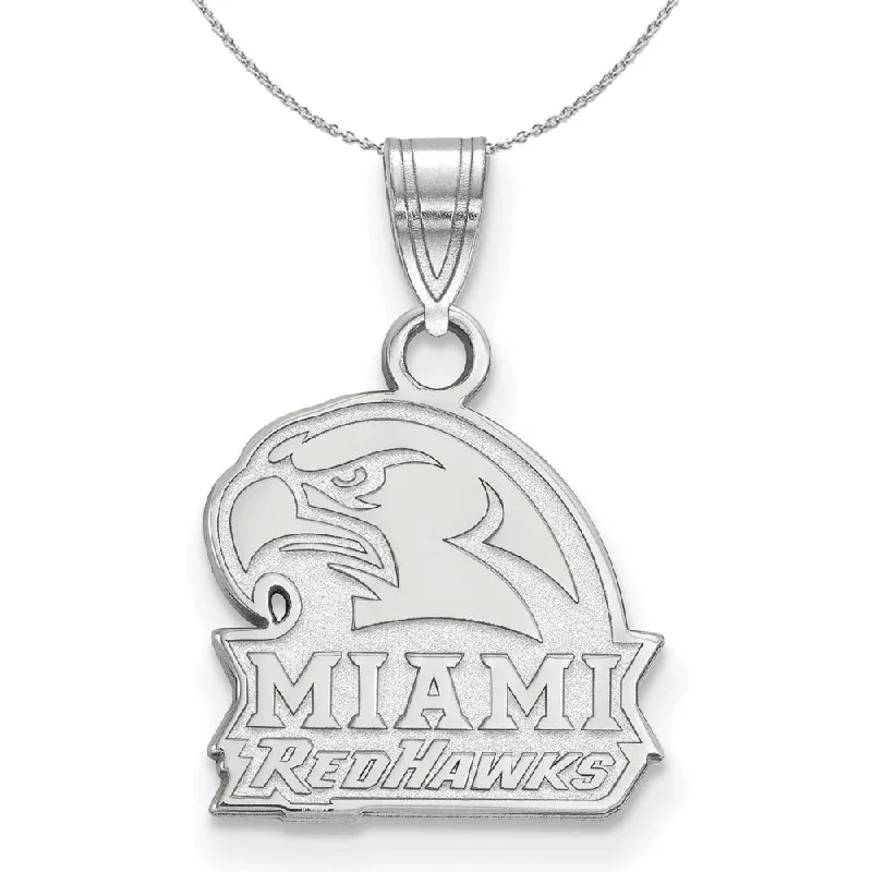 Sterling Silver Miami U. Small Pendant Necklace