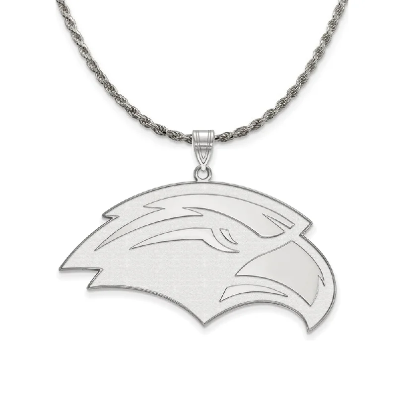 Sterling Silver Southern Miss XL Pendant Necklace