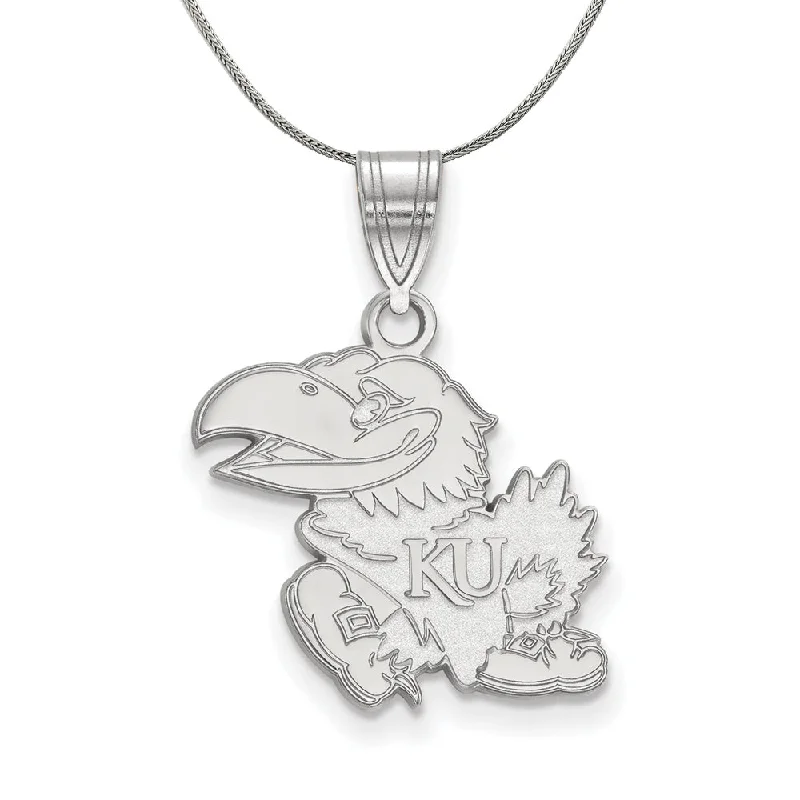 Sterling Silver U. of Kansas Medium Necklace