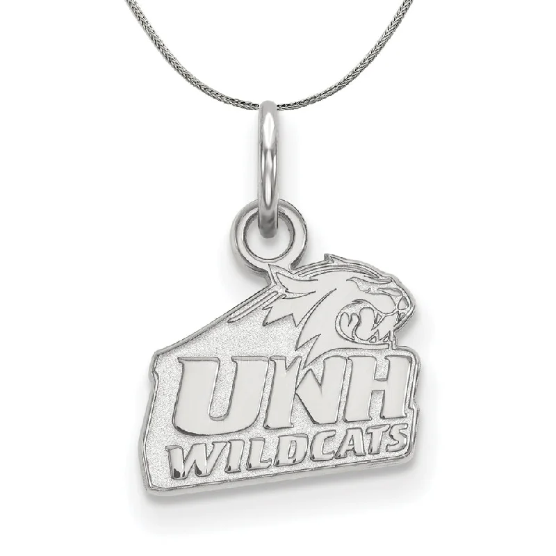 Sterling Silver U of New Hampshire XS (Tiny) Pendant Necklace