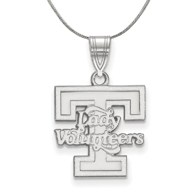 Sterling Silver U. of Tennessee Medium Lady Vols Necklace