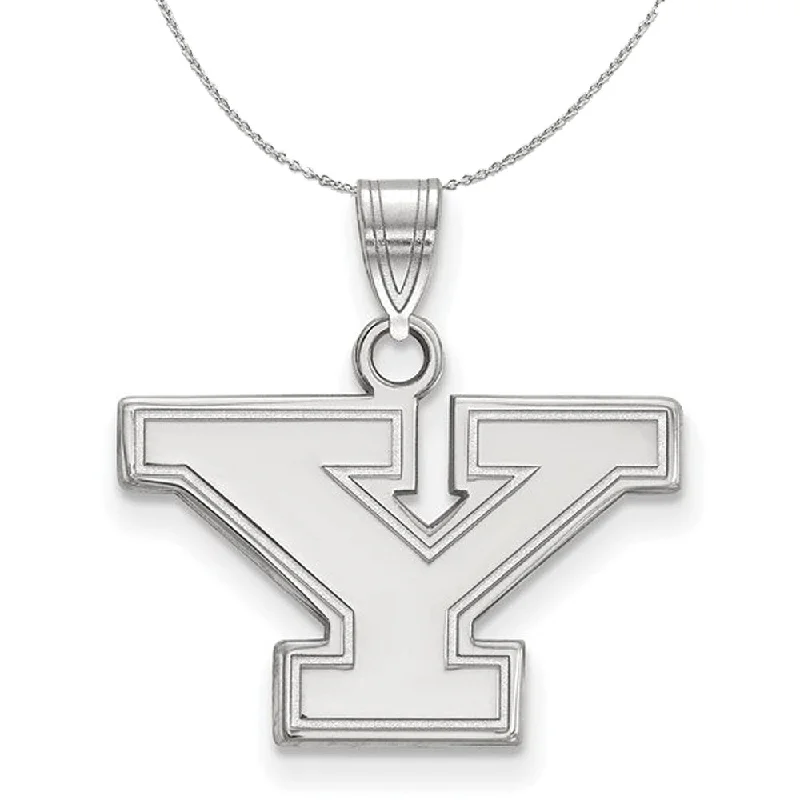 Sterling Silver Youngstown State Small Initial Y Necklace