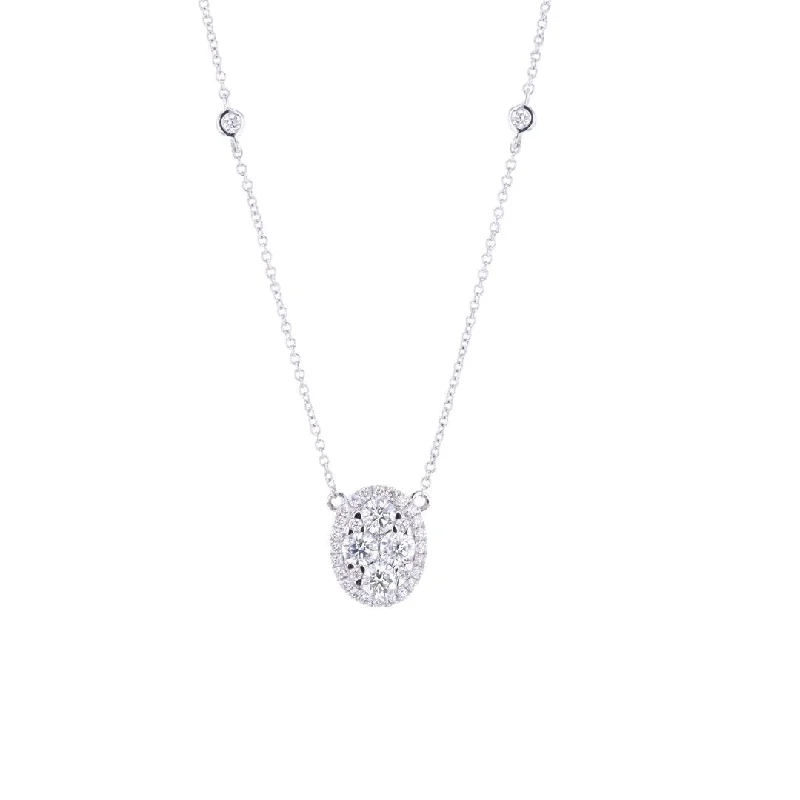 0.67 ctw Diamond Pendant Necklace