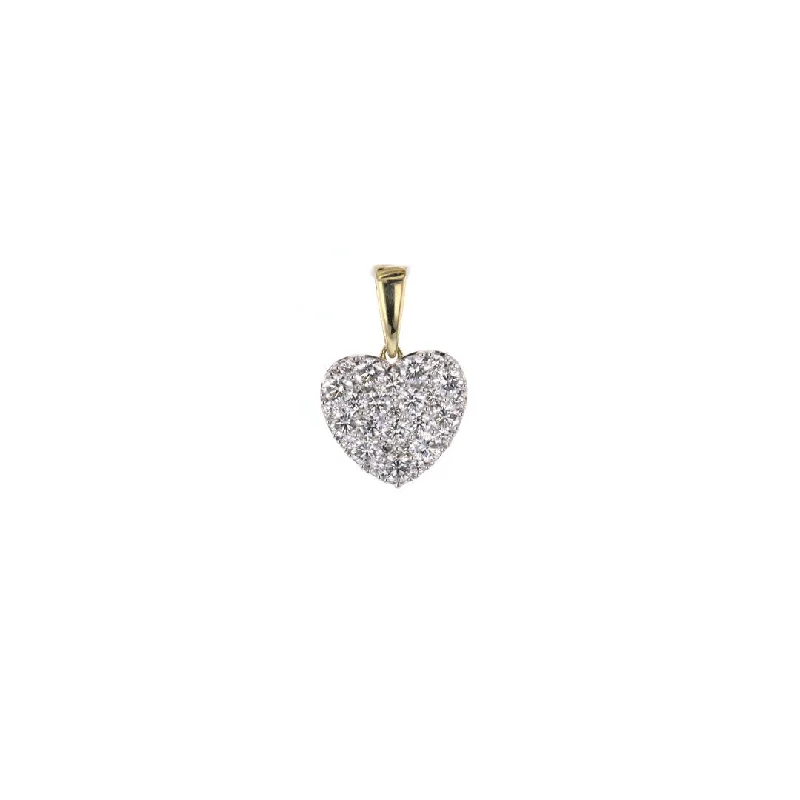 1.00 ctw Diamond Heart Pendant