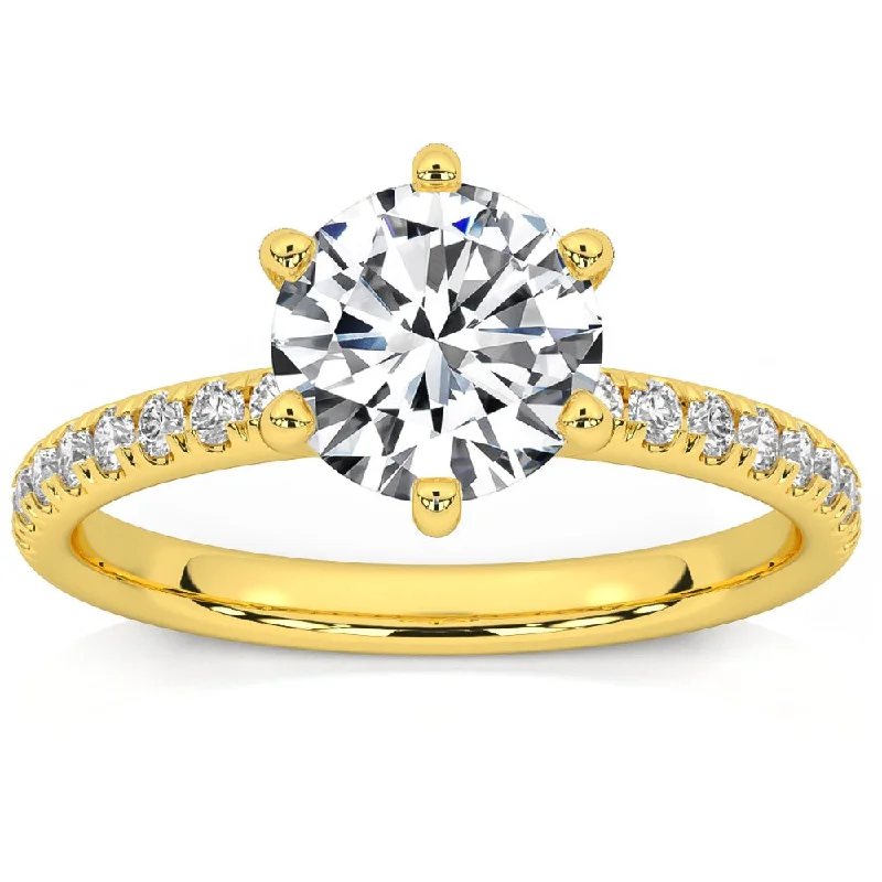 1.58Ct Diamond Engagement Ring 14k Gold Lab Grown