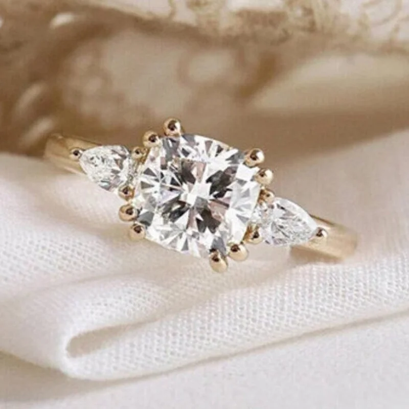 14 karat Gold Moissanite Ring as a Perfect Engagement Ring