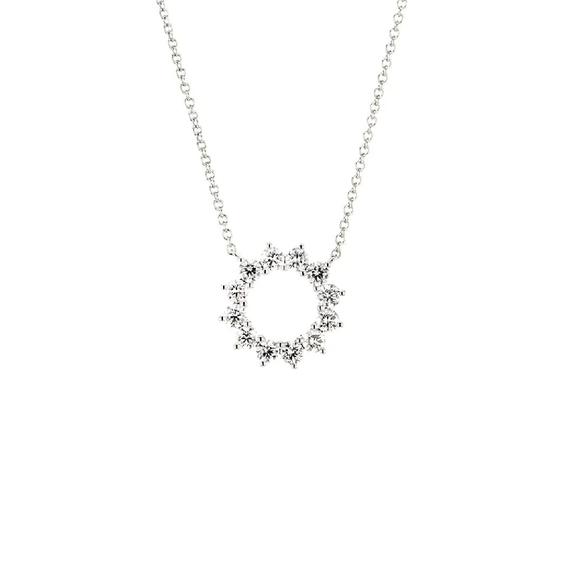 18" 1.00 ctw Diamond Stationary Pendant Necklace | M10278141