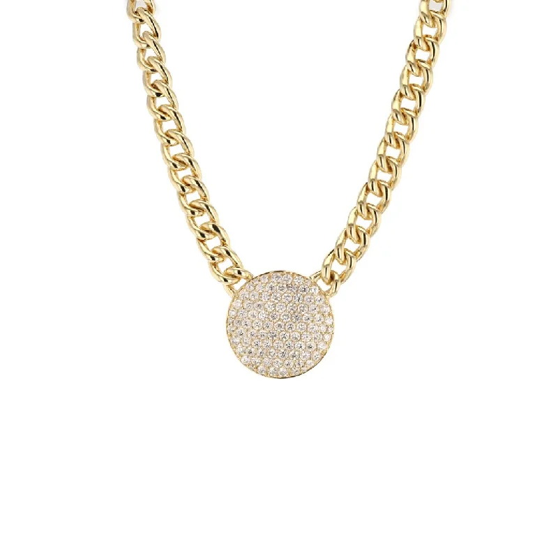 2.03 ctw Diamond Stationary Pendant Necklace