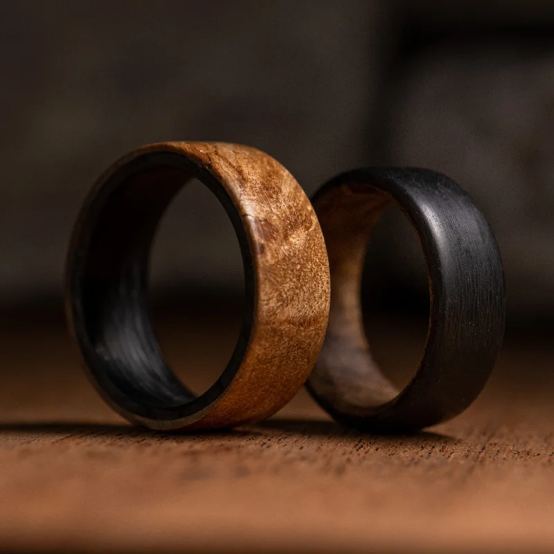 Cherry Wood Carbon Fiber Ring