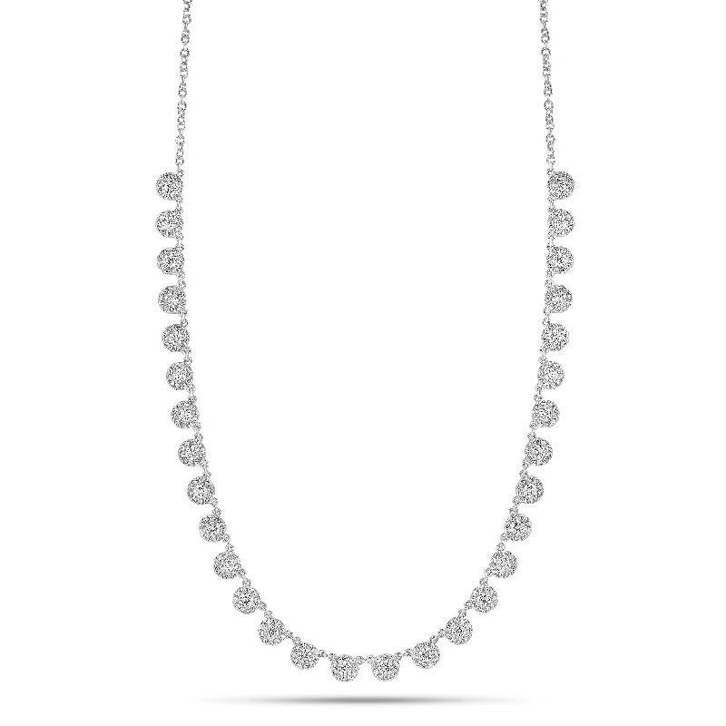 Diamond Halo Necklace