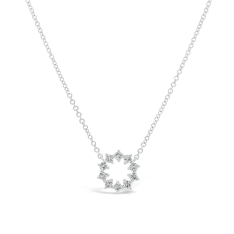 Diamond Small Sunburst Necklace