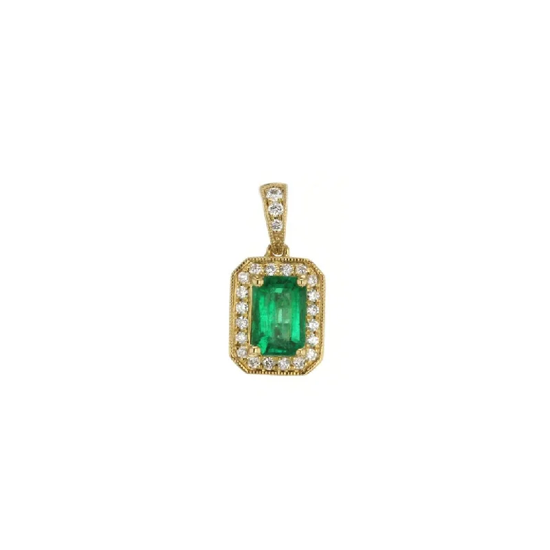 Emerald & Diamond Pendant | M10265954