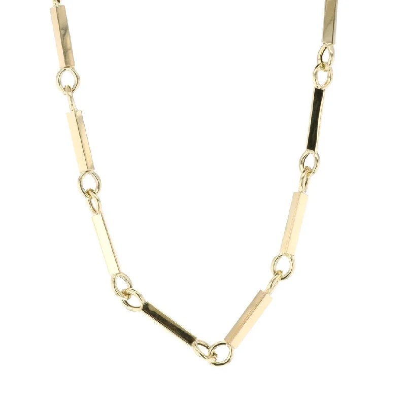 Extra Small Rectangular Link Necklace