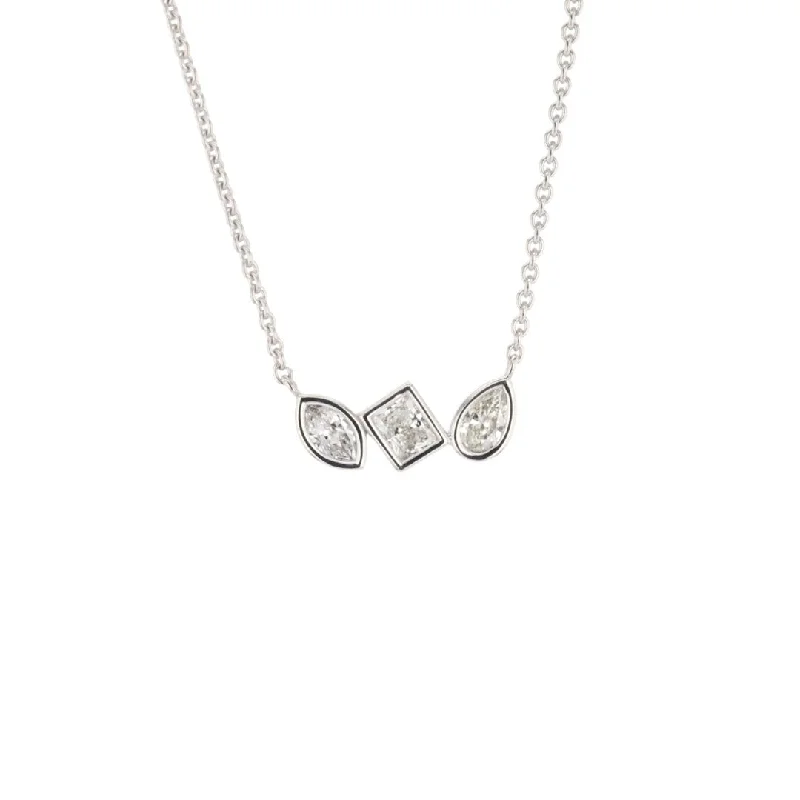 18.5" 0.98 ctw Diamond Stationary Pendant Necklace | 10272504