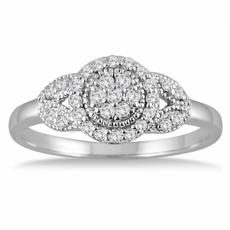 Marquee 1/4 Carat TW Diamond Ring in 10K White Gold