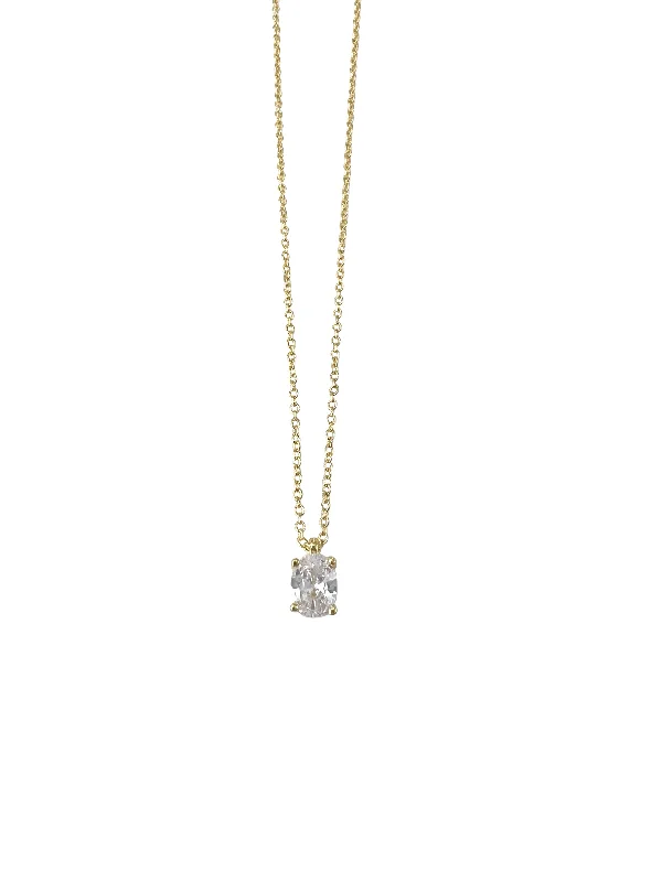 Single Solitaire Necklace